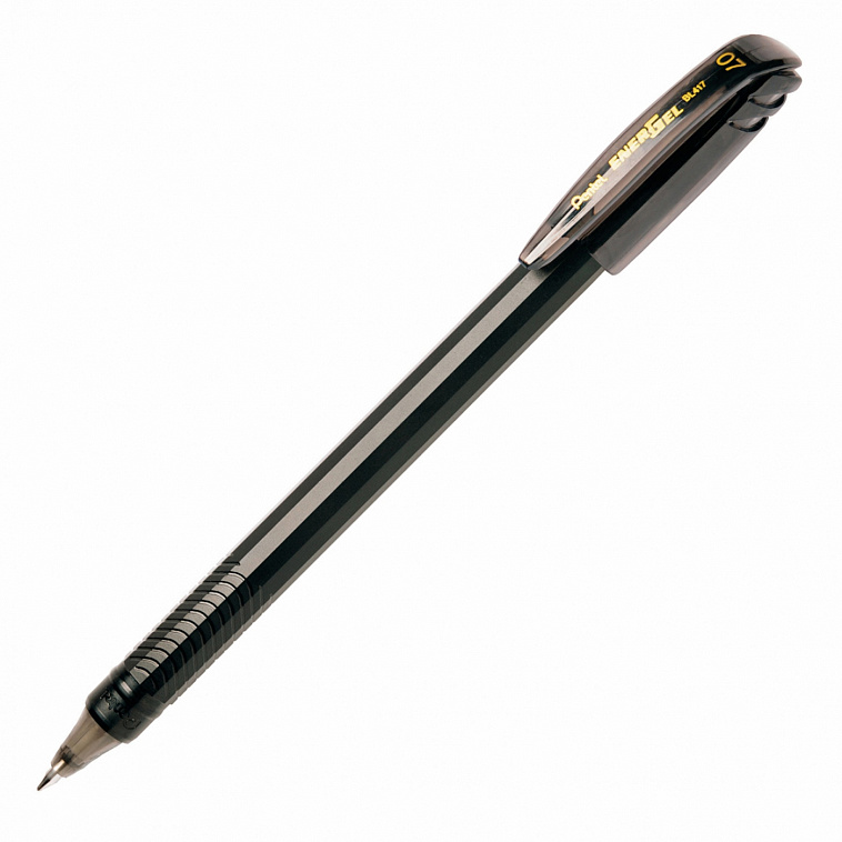 Ручка гелевая Pentel "Energel" 0,7 мм черный корпус, стержень черный 606x758