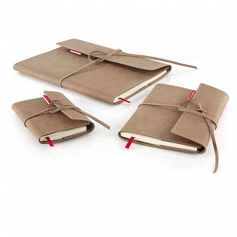 Блокнот в линейку SenseBook "Flap" S 9x14 см, композиционная кожа