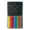 Набор карандашей цветных Faber-castell "Polychromos" 24 шт проф-ные в металле  1