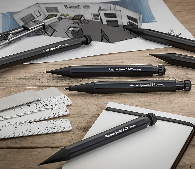 Ручка шариковая Kaweco SPECIAL "S" 1,0 мм, корпус черный 606x758