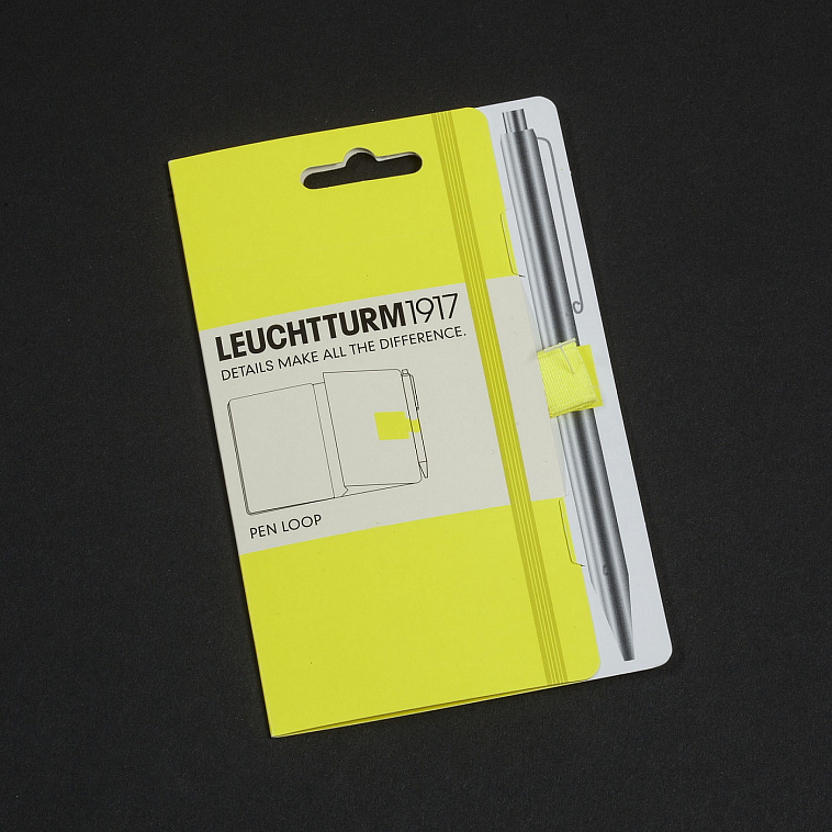 Петля-держатель в блокнот для ручки Leuchtturm1917 "Neon!" желтая 606x758