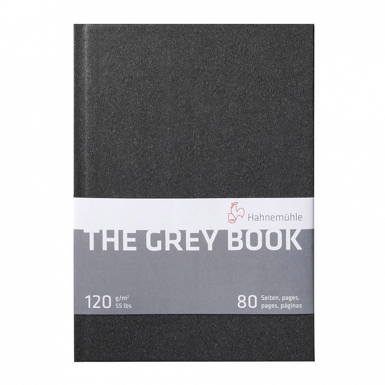 Блокнот для набросков Hahnemuhle "Grey Book" А5 40 л 120 г, светло-серый 606x758
