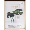 Рамка пластиковая OfficeSpace "Basic" 21*30 см, небьющееся стекло, золото 1