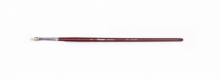 Кисть щетина №2 плоская Pinax "Creative 154" короткая ручка 606x758