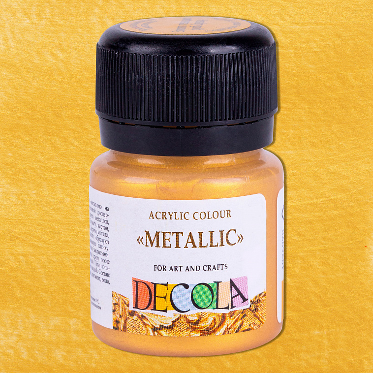 Акрил "Decola" 20 мл металлик Золото геральдик 606x758