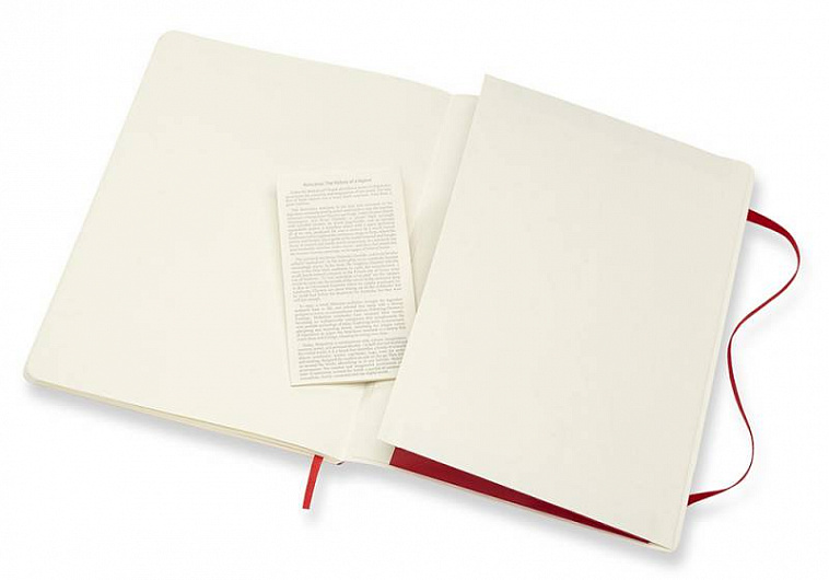 Записная книжка нелинованная Moleskine "Classic Soft" XLarge 19х25 см 192 стр., обложка мягкая красн