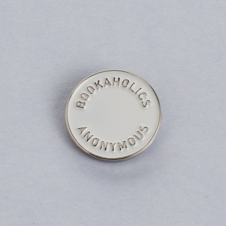Значок эмалированный "Книгоголики" white 606x758