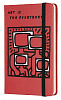 Записная книжка нелинованная Moleskine "KEITH HARING" Pocket 90x140 мм 192 стр красный 2
