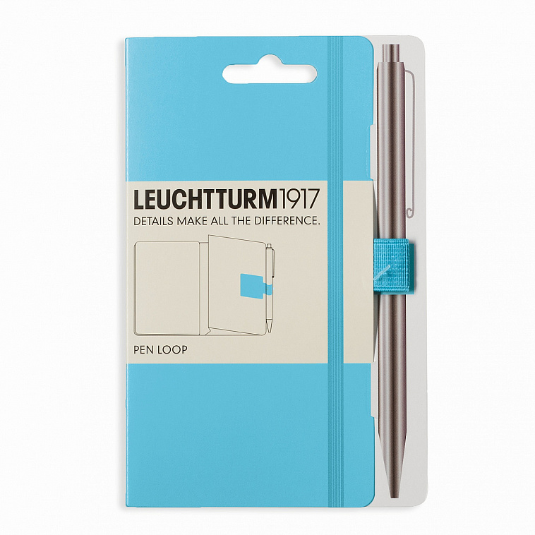 Петля-держатель в блокнот для ручки Leuchtturm1917, голубая