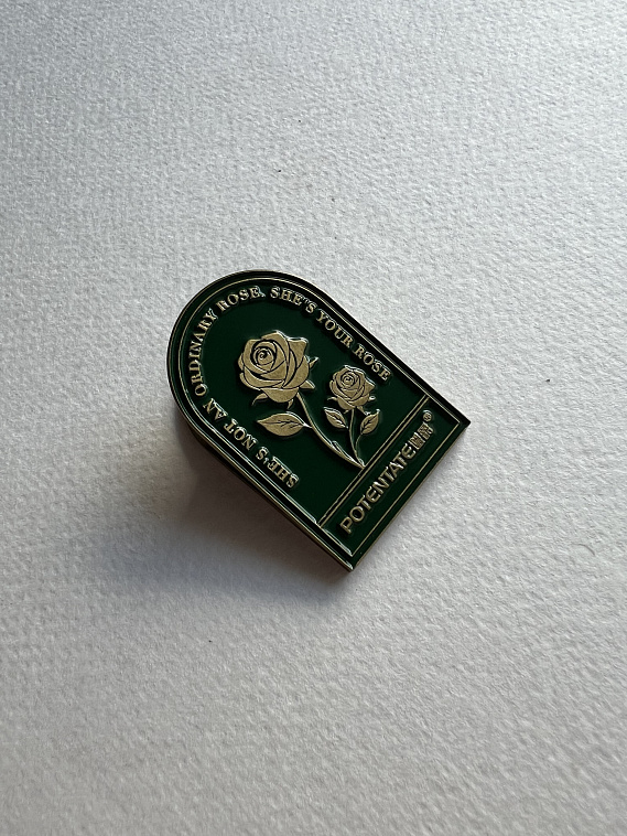 Зажим для бумаги Potentate "Rose" 3х4,5 см 606x758