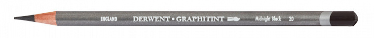Карандаш акваграфитный Derwent "Graphitint" Чёрный полночный 606x758