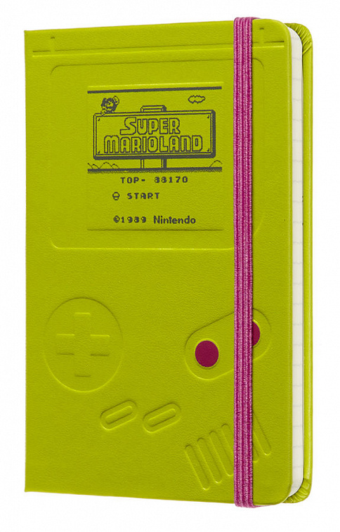 Блокнот в линейку Moleskine "Super Mario" Pocket 90x140 мм 192 стр, зелёный