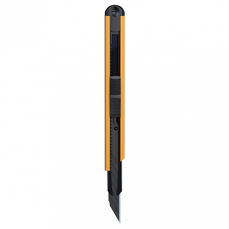 Нож концелярский Berlingo "Color Zone" 18 мм,  auto-lock, черное лезвие, металлический корпус