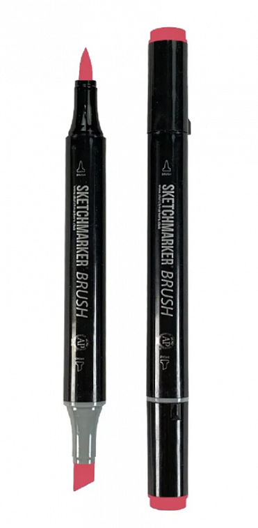 Маркер двухсторонний на спиртовой основе Sketchmarker Brush Цвет Малиновый 606x758