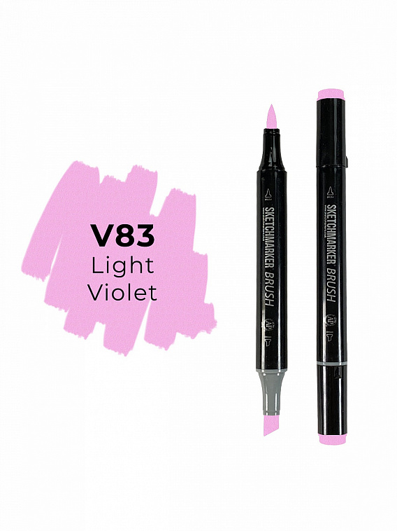 Маркер двухсторонний на спиртовой основе Sketchmarker Brush Цвет Светло-фиолетовый 606x758