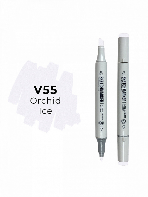 Маркер двухсторонний на спиртовой основе Sketchmarker Цвет Фиолетовый лед 606x758