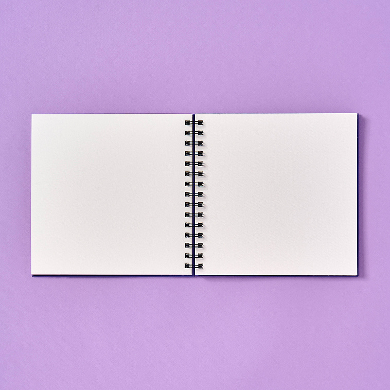 Скетчбук для акварели на спирали Малевичъ "Monet" 20х20 см 20 л 300 г, мелкое зерно 606x758