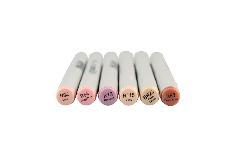 Набор маркеров Sketchmarker "Classic Skin Set v.2" 6 цветов в картонной упаковке 606x758
