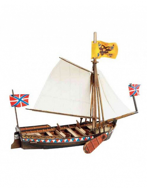 Сборная модель из картона Корабли "Ботик Петра I"