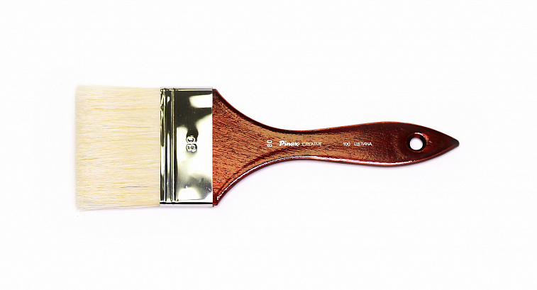 Кисть щетина флейц №80 Pinax "Creative 100" короткая ручка  606x758