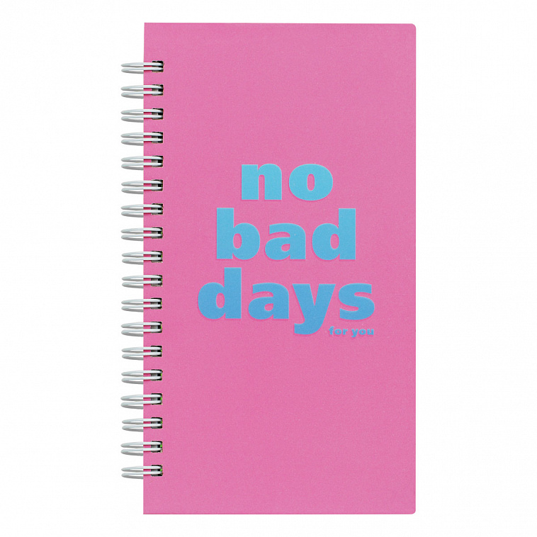 Записная книжка MESHU "No bad days" 95*175 мм 96 л, матовая ламинация, выборочный УФ-лак 606x758