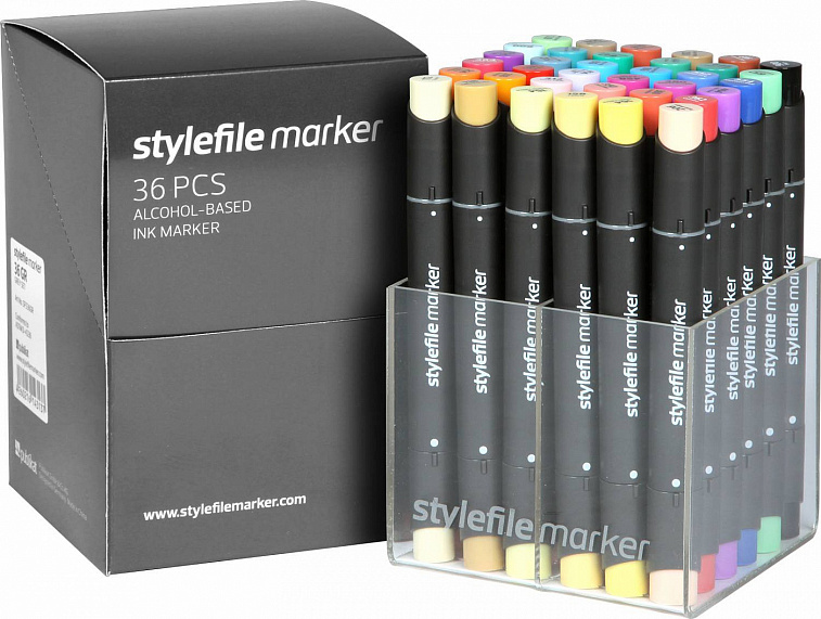 Набор маркеров Stylefile 36 шт Основные цвета А