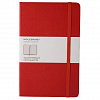 Записная книжка в клетку Moleskine "Classic" Large, обложка красная 1
