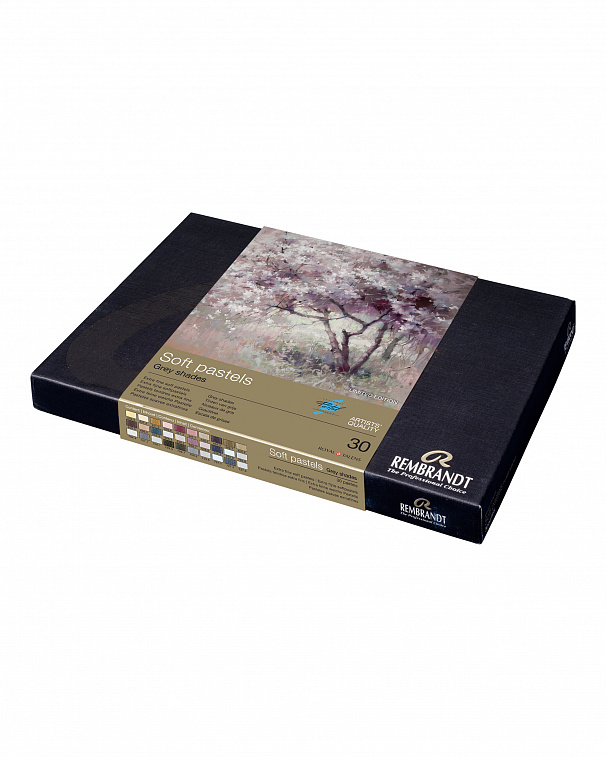 Набор сухой пастели Talens "Rembrandt"  Limited Edition  Серые оттенки 30 цв, в картонной коробке