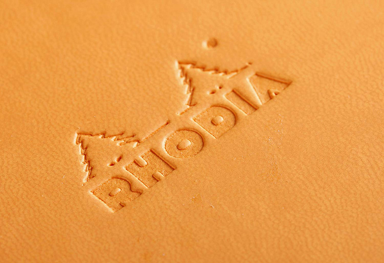 Блокнот в точку Rhodia "Webnotebook" Пейзаж 14х11 см 96 л 90 г, оранжевый, листы: слоновая кость