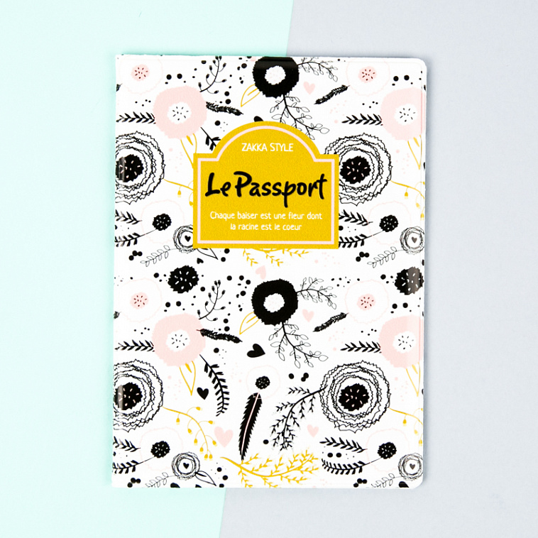 Обложка для паспорта Flowers