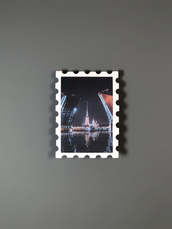 Открытка "Разводные мосты" 93х67 мм 606x758