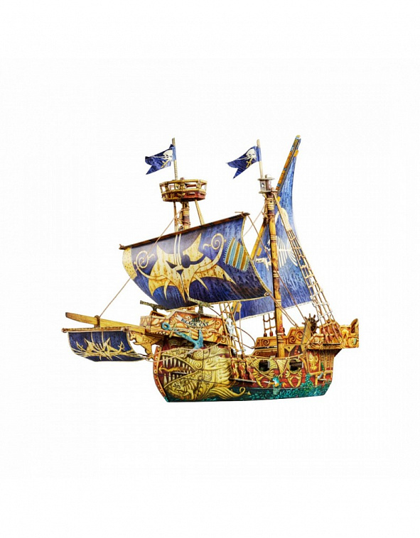 Сборная модель из картона Корабли "Пиратский корабль"
