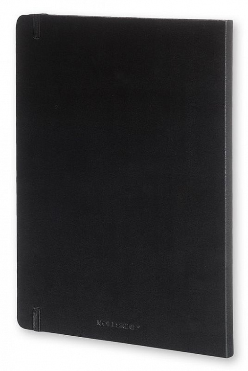 Записная книжка в линейку Moleskine "Classic" XLarge 19х25 см 192 стр, твердая обложка черная