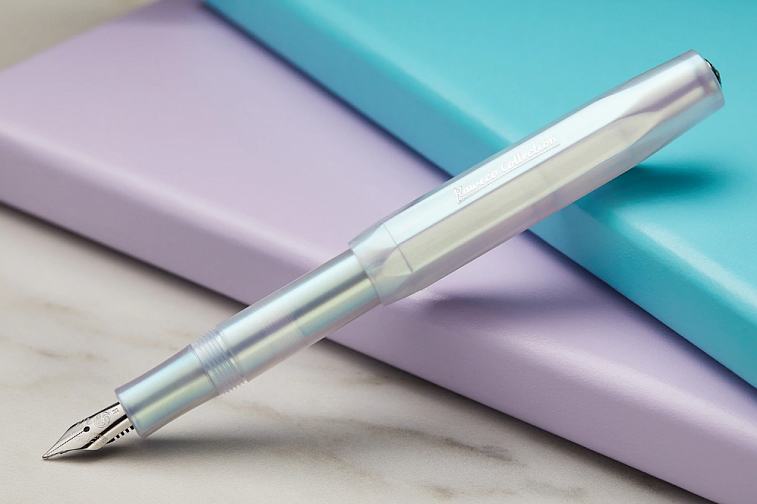 Ручка перьевая KAWECO Collection Iridescent Pearl F 0.7 мм корпус жемчужный