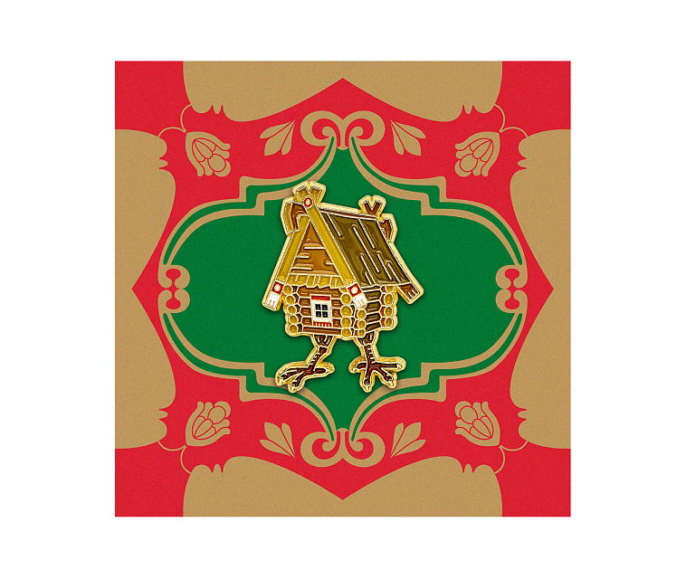 Значок металлический "Heart of Moscow" Избушка 606x758