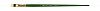 Кисть щетина №7 плоская, укороченный ворс Гамма "Пейзаж" длинная ручка