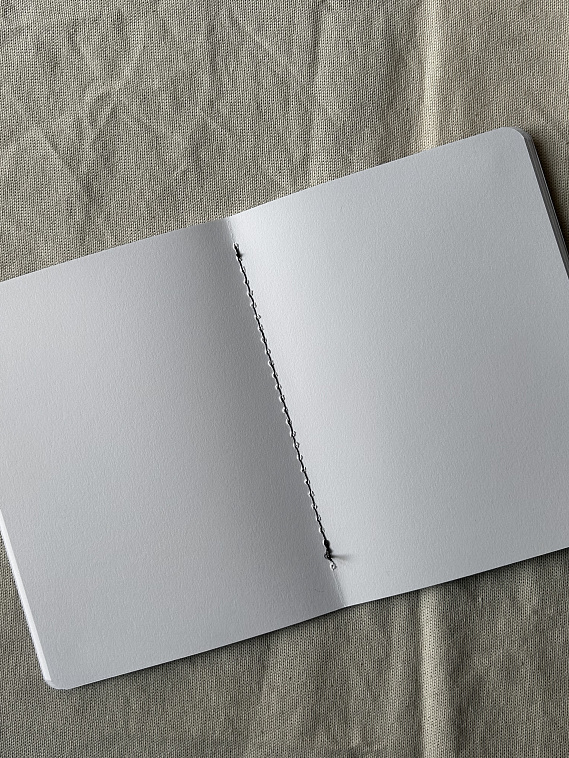 Скетчбук для графики Малевичъ "GrafArt white" 15x20 см 20 л 160 г, серый 606x758