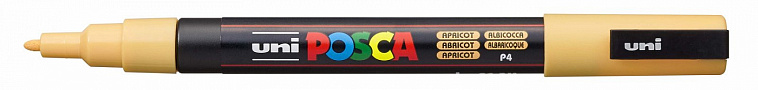 Маркер UNI "POSCA" PC-3M, 0,9-1,3 мм, наконечник пулевидный, абрикосовый 606x758