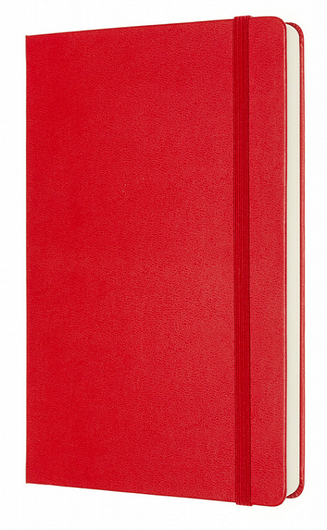 Записная книжка нелинованная Moleskine "Classic Expended" Large 13х21 cм 400 стр., обложка красная