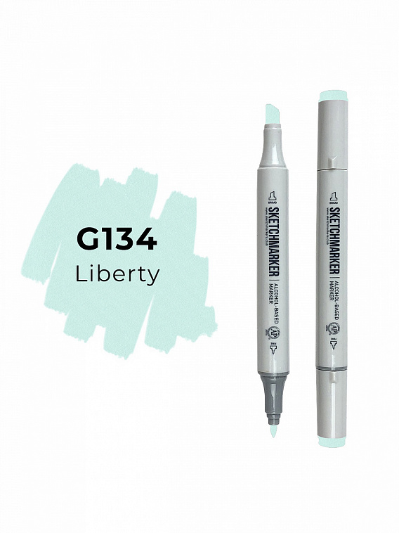Маркер двухсторонний на спиртовой основе Sketchmarker Цвет Зеленая свобода 606x758