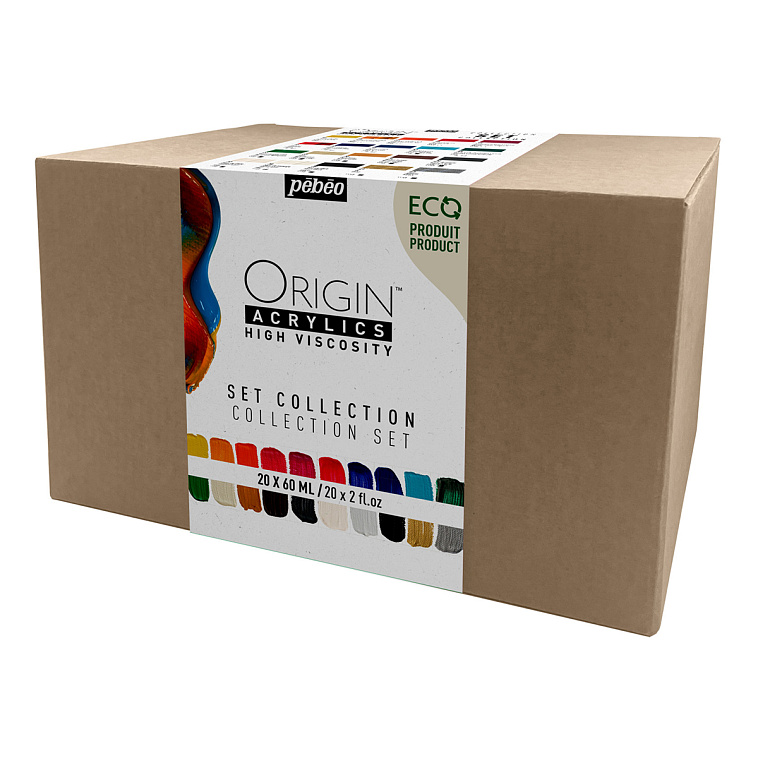 Набор акрила Pebeo "ORIGIN" Set Collection, матовый, 20 цв. х 60 мл 606x758