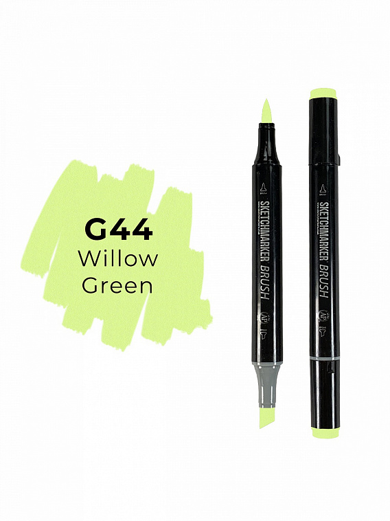 Маркер двухсторонний на спиртовой основе Sketchmarker Brush Цвет Ива зеленая 606x758