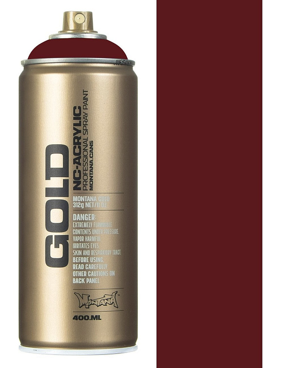 Краска для граффити Montana "Gold" 400 мл в аэрозоли, пурпурно-красная 606x758