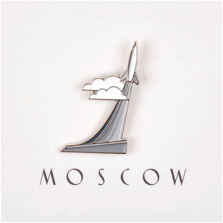 Значок металлический "Heart of Moscow" Ракета 606x758