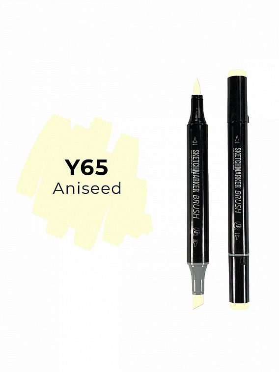 Маркер двухсторонний на спиртовой основе Sketchmarker Brush Цвет Анис 606x758