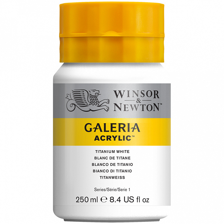 Акрил Winsor&Newton "Galeria" 250 мл, белила титановые