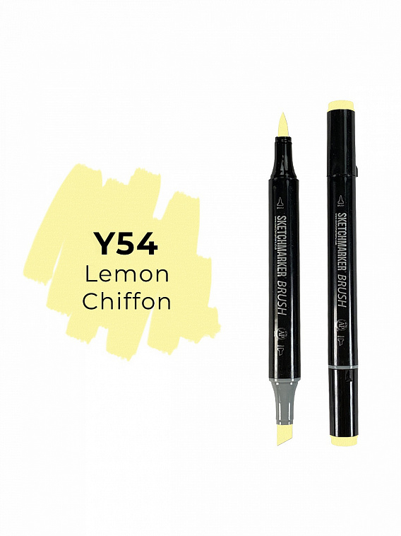 Маркер двухсторонний на спиртовой основе Sketchmarker Brush Цвет Лимонный шифон 606x758