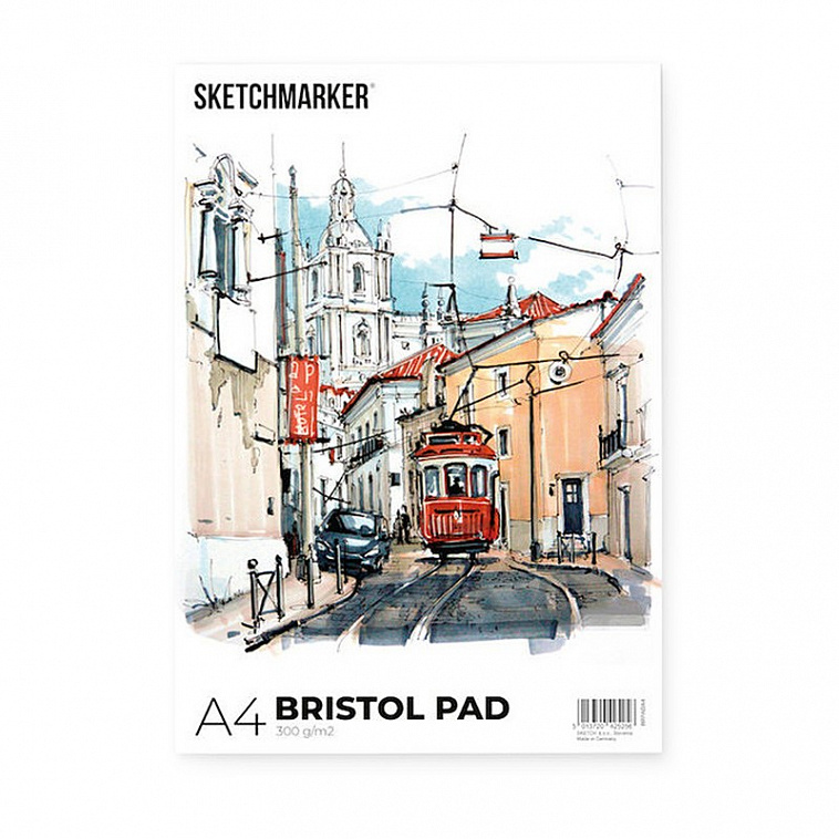 Альбом-склейка для графики Sketchmarker "Bristol" А4 20 л 300 г