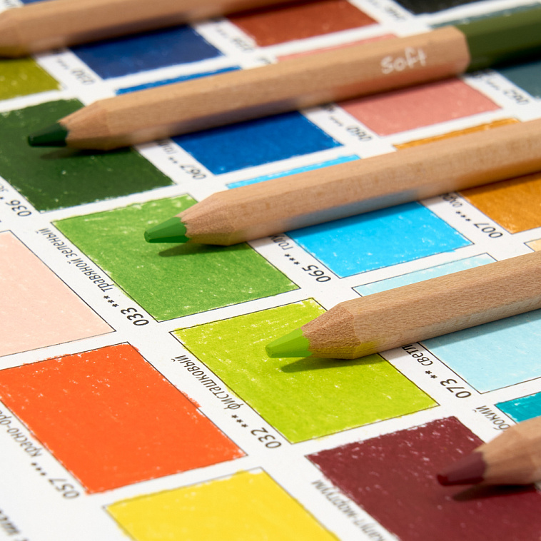 Набор карандашей цветные Малевичъ "GrafArt Soft", 30 цветов 606x758