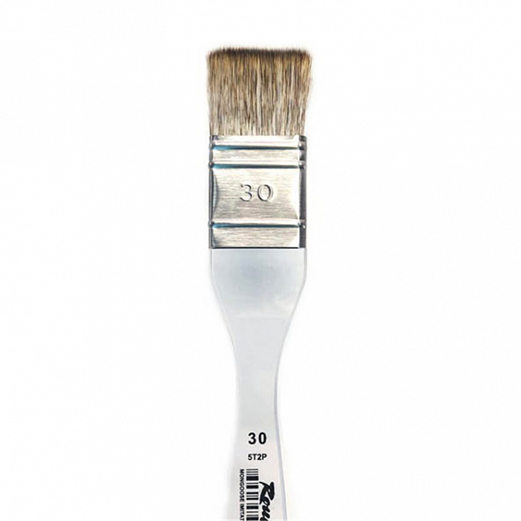 Кисть синтетика мангуст имитация №30 Roubloff "5T2P" короткая ручка 606x758